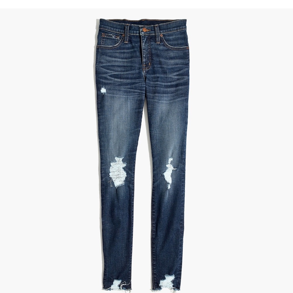 NWT Madewell 9" High-Rise Skinny Jeans: Destructed Edition. Size 31